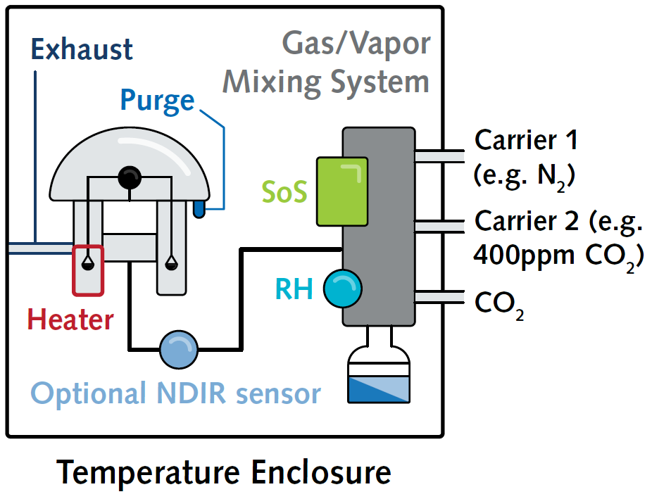 Dvs carbon surface measurement systems