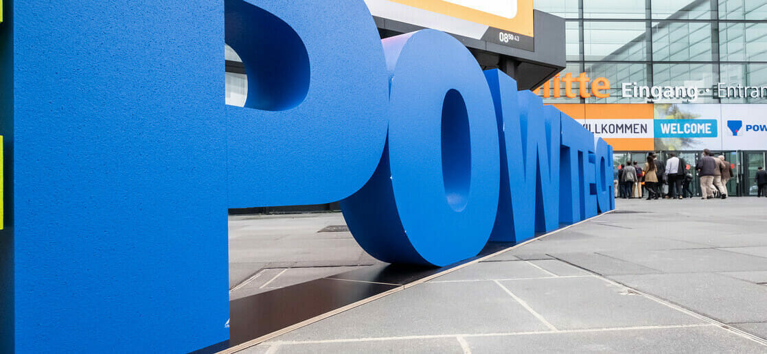 Powtech sign